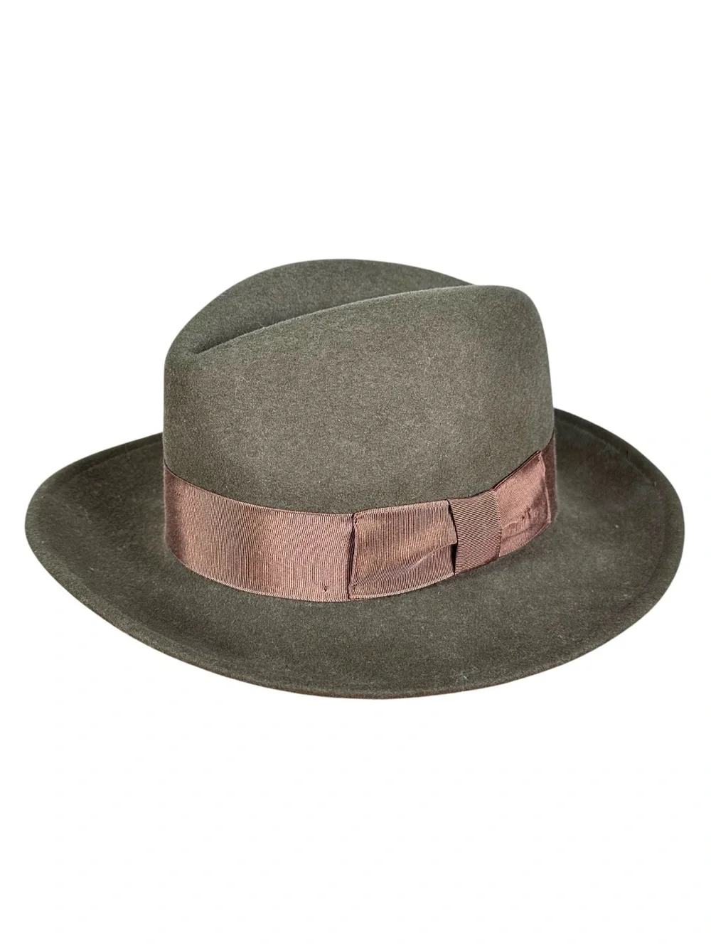 VINTAGE Wool Felted Poet Hat Fedora - Picture 10 of 10